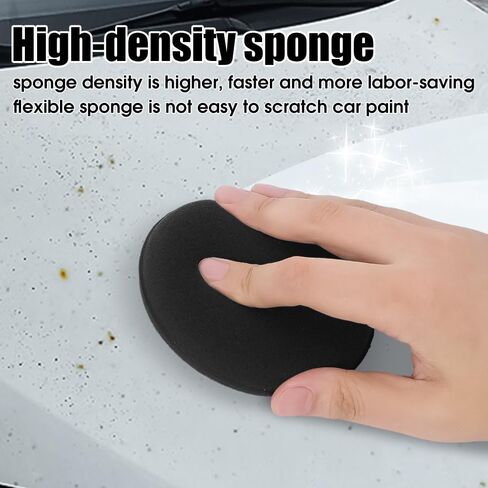5PCS Microfiber Wax Applicator Pads, Car Wax Applicator, Buffing & Detail Polishing Foam Pads for Car Cleaning and Fine Polishing in Saudi Arabia