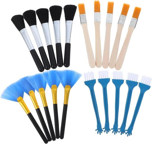 20pcs Keyboard Cleaning Brush Set Multi Function Electronic Cleaner Kit for Phones Cameras and Monitors Precision Tools for Intricate Cleaning Tasks in Saudi Arabia