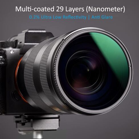 فلتر استقطاب دائري متوافق مع كاميرا Sony Alpha DSLR-A700 - يقلل من الانعكاسات والوهج، ويعزز تشبع اللون والتباين، ويمنع الغبار والرطوبة والخدوش (82 مم) in Saudi Arabia