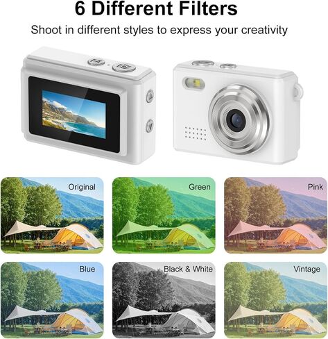 كاميرا VBESTLIFE Mini Camera 1080P HD مسجل فيديو، كاميرا فيديو رقمية على شكل سلسلة مفاتيح مع شاشة HD 0.96 بوصة، كاميرا صغيرة محمولة للسفر، مدونة فيديو (وردي) in Saudi Arabia