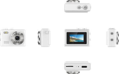 كاميرا VBESTLIFE Mini Camera 1080P HD مسجل فيديو، كاميرا فيديو رقمية على شكل سلسلة مفاتيح مع شاشة HD 0.96 بوصة، كاميرا صغيرة محمولة للسفر، مدونة فيديو (وردي) in Saudi Arabia