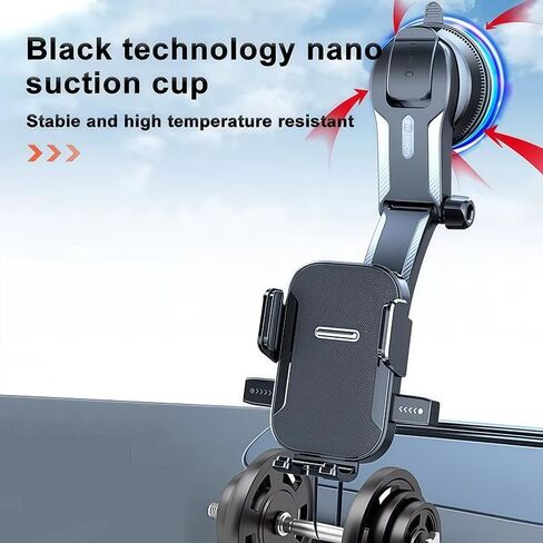 Car Phone Mount Holder for Mini Hatch 2001-2014,Dashboard Windshield Phone Holder Strongest Suction Cup 360° Adjustable Hands Free Anti-Drop Cell Phone Holder,Black + Mirror Finish in Saudi Arabia