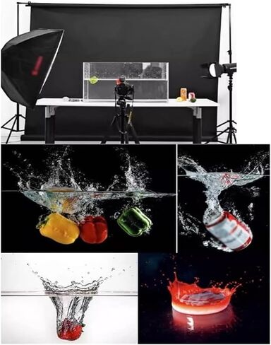 Acrylic Photography Dynamic Water Tank, Acrylic Photography Water Tank Display Box Multiple Sizes 3mm(20x30x30cm(7.9x11.8x11.8in)) in Saudi Arabia