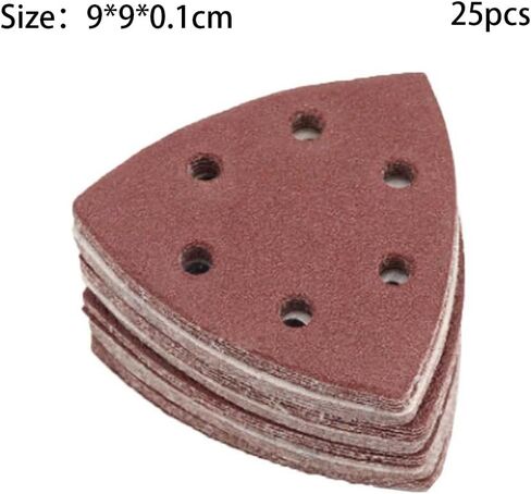 25PCS Abrasive Sheets – Triangle-Shaped Aluminum Oxide Sanding Sheets, 180 Grit for Wood, Metal & DIY Projects in Saudi Arabia