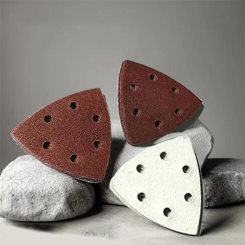 25PCS Abrasive Sheets – Triangle-Shaped Aluminum Oxide Sanding Sheets, 180 Grit for Wood, Metal & DIY Projects in Saudi Arabia
