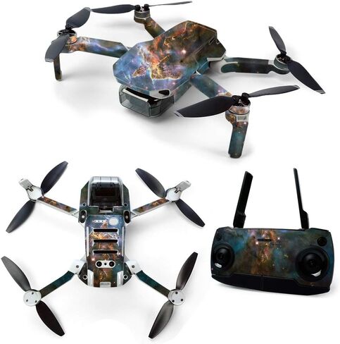 MightySkins Skin for DJI Mavic Mini Portable Drone Quadcopter - Eagle Nebula | Protective, Durable, and Unique Vinyl Decal wrap cover | Easy To Apply, Remove, and Change Styles | Made in the USA (DJMAVMIN-Eagle Nebula) in Saudi Arabia