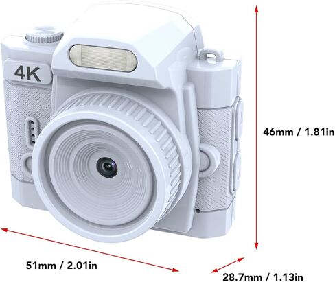 Dpofirs Mini Camera 4K HD Video Recorder, Keychain Digital Camcorder with LED Fill Light, 1.54 Inch HD Display, Suitable for Travel Study Recording (Pinks) in Saudi Arabia