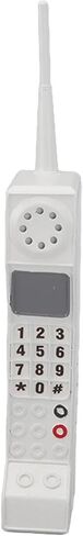 Walfront Retro Cell Phone Ornament Vintage Portable Brick Cellphone Model Old Fashioned Decorative Home Stage Prop White in Kuwait