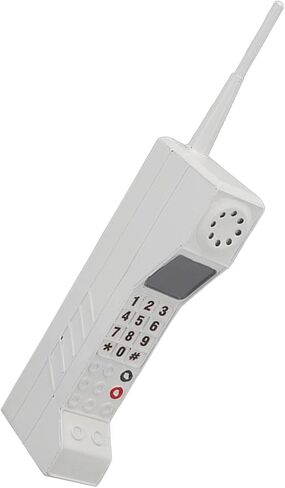 Walfront Retro Cell Phone Ornament Vintage Portable Brick Cellphone Model Old Fashioned Decorative Home Stage Prop White in Kuwait