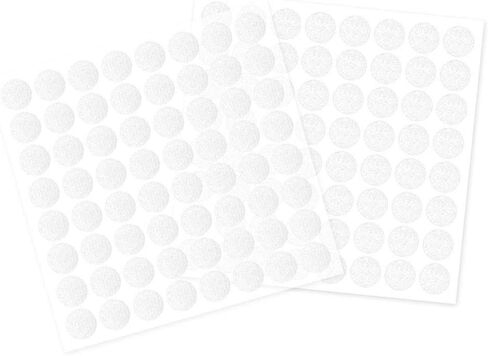 MULTICRAFT IMPORTS INC Hook Loop DOT ADHESV WHT, White Round, 3/8", 64/Pkg in Saudi Arabia