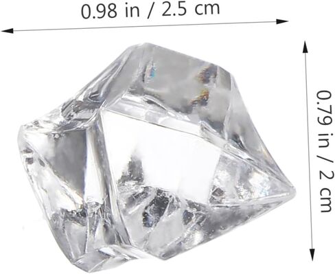 100pcs Decorative Fake Ice Cubes Simulation Snowflake Ice Cubes Photo Props for Home Kitchen Wedding in Kuwait