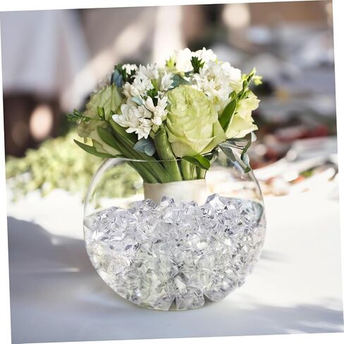 100pcs Decorative Fake Ice Cubes Simulation Snowflake Ice Cubes Photo Props for Home Kitchen Wedding in Kuwait