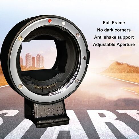 Camera Lens Adapter, EF Mount Lens - NEX Camera Adapter, Aluminum Alloy Autofocus NEX to EF Mount Adapter for NEX VG30, #311 in Saudi Arabia