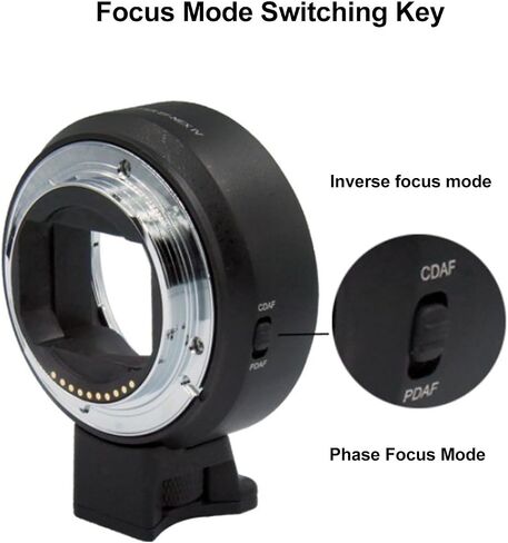Camera Lens Adapter, EF Mount Lens - NEX Camera Adapter, Aluminum Alloy Autofocus NEX to EF Mount Adapter for NEX VG30, #311 in Saudi Arabia