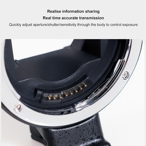 Camera Lens Adapter, EF Mount Lens - NEX Camera Adapter, Aluminum Alloy Autofocus NEX to EF Mount Adapter for NEX VG30, #311 in Saudi Arabia