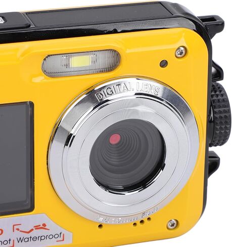 كاميرا Bewinner تحت الماء بشاشات مزدوجة 2.7K 48MP التركيز التلقائي للغوص والغطس للحدائق المائية العائلية خفيفة الوزن in Saudi Arabia