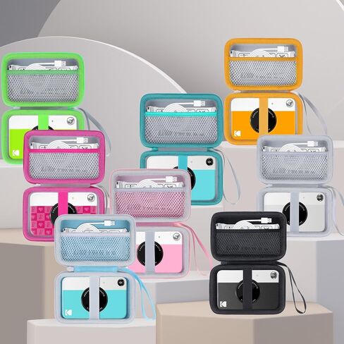 Hard Case Replacement for Kodak Printomatic Full-Color Instant Print Digital Camera (White+Green Case) in Saudi Arabia