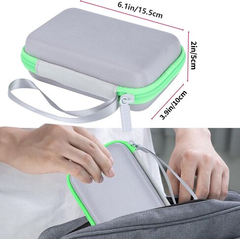Hard Case Replacement for Kodak Printomatic Full-Color Instant Print Digital Camera (White+Green Case) in Saudi Arabia