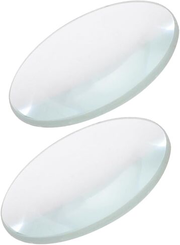 2pcs Double Convex Lens 30mm Diameter 50mm Focal Length Optical Glass for Physics Experiments and Educational Tools in Kuwait