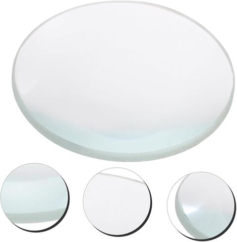 2pcs Double Convex Lens 30mm Diameter 50mm Focal Length Optical Glass for Physics Experiments and Educational Tools in Kuwait