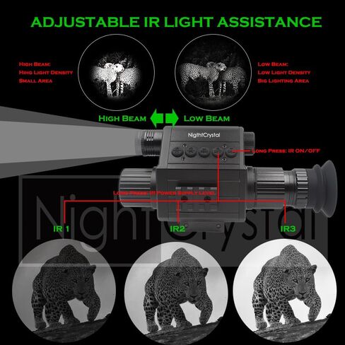 1080p التكتيكية الصيد للرؤية الليلية نطاق كاميرا فيديو أحادية DVR مع المدمج في الأشعة تحت الحمراء IR مصباح يدوي شاشة OLED HD مع التكبير الرقمي قابل للتعديل in Kuwait