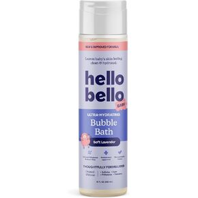 Hello Bello Ultra-Hydrating Baby Bubble Bath, Soft Lavender Scented, Tear Free & Safe for Sensitive Skin, Dermatologist Tested & Pediatrician Approved, 10oz Bottle in Kuwait