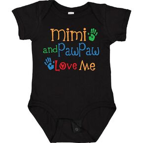 inktastic Mimi and PawPaw Love Me Baby Bodysuit in Kuwait