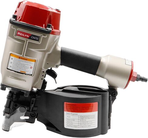 CN70 Coil Siding Nail Gun, 15 Degree Pneumatic Siding Nailer, 1-3/4-inch to 2-3/4-inch Coil Roofing Nailer for Siding Sheathing Wooding Fencing Decking in Saudi Arabia