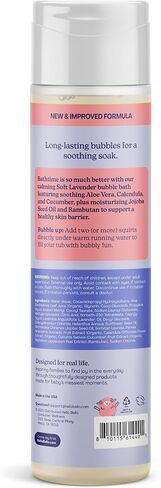 Hello Bello Ultra-Hydrating Baby Bubble Bath, Soft Lavender Scented, Tear Free & Safe for Sensitive Skin, Dermatologist Tested & Pediatrician Approved, 10oz Bottle in Kuwait