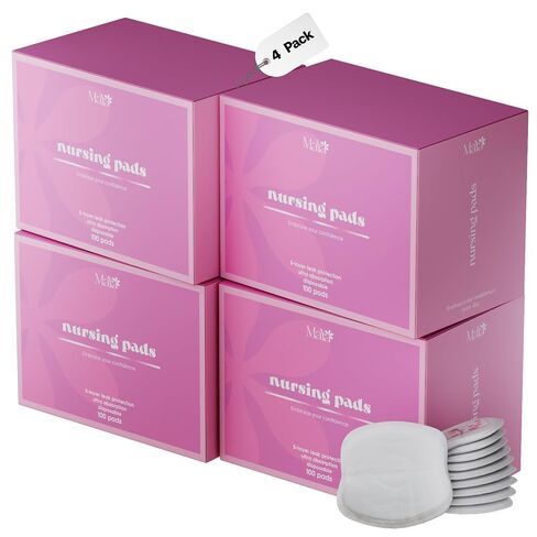Maya by Biopure Disposable Nursing Pads for Breastfeeding | Ultra Absorbent Disposable Breast Pads with 5-Layer Protection for Breastfeeding and Pumping Moms | Individually Wrapped (100 Count) in Kuwait