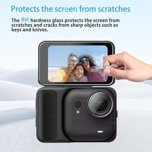 Screen Protector for Insta360 GO Ultra, HD Tempered Glass,9h Hardness,Scratch,Anti-Fingerprin,Lens Protector for Insta360 GO Ultra Camera[2+2pack] in Saudi Arabia
