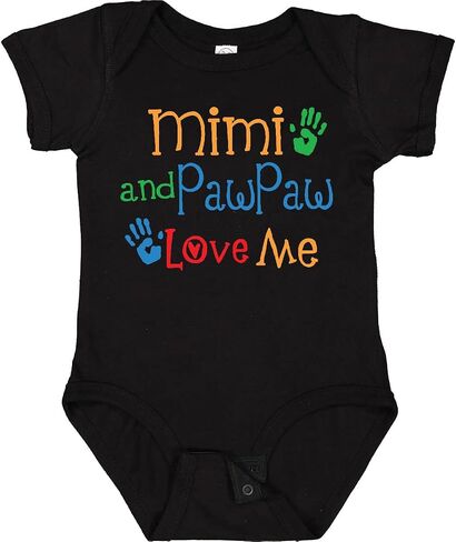 بدلة الأطفال Inktastic Mimi وPawPaw Love Me Baby in Kuwait