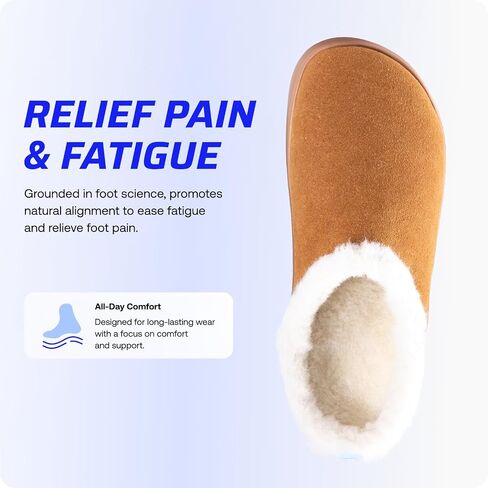VALSOLE Winter Thermal Slippers for Women and Men, Arch Support House Shoes, 220+ Lbs Plantar Fasciitis Flat Feet Slippers, Warm Slip-on Slippers for Indoor Outdoor in Kuwait