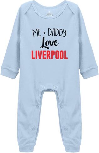 Me + Daddy Love Liverpool Baby Bodysuit Girl boy Infant Toddler Organic Clothes in Kuwait