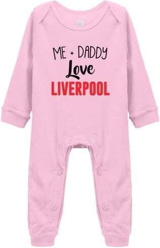 Me + Daddy Love Liverpool Baby Bodysuit Girl boy Infant Toddler Organic Clothes in Kuwait