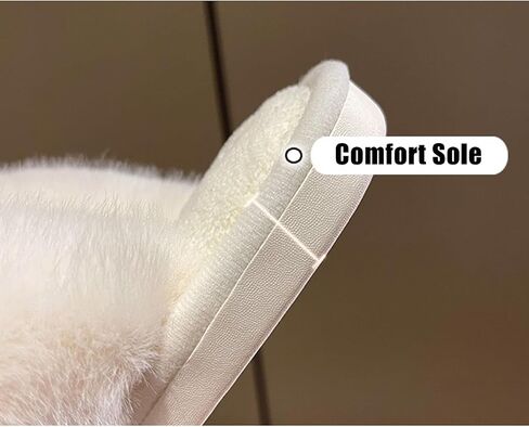 Women Cute House Slippers Fuzzy Warm Cozy Fluffy Winter Slipper Snow Ball Shape Indoor in Saudi Arabia