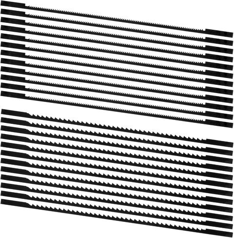 Scroll Saw Blades 5 Inch Plain End Scroll Saw Blade Scroll-Saw Blades for Wood 24 Pack (28TPI, 10TPI) in Saudi Arabia