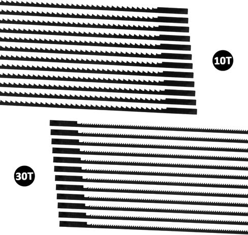 Scroll Saw Blades 5 Inch Plain End Scroll Saw Blade Scroll-Saw Blades for Wood 24 Pack (28TPI, 10TPI) in Saudi Arabia