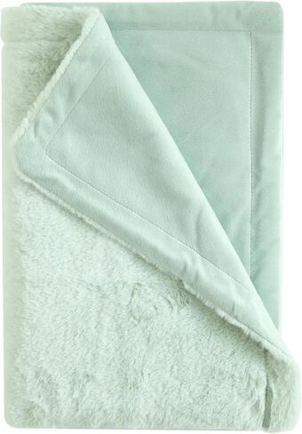 Reverse Backdye Faux Fur to Micromink Baby Blanket, Taupe – Soft Blanket for Bed, Cozy Couch, Black and Brown Throw Blanket, Plush and Comfortable. in Saudi Arabia