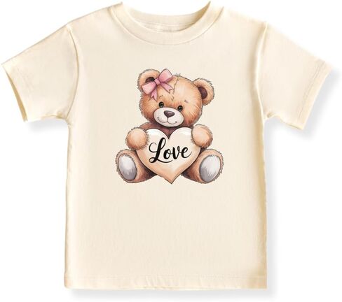 بدلة استحمام للأطفال من Love Teddy Bear، تي شيرت للأطفال والأطفال الصغار للفتيات لحفلات استقبال المولود الجديد، ملابس مريحة وجذابة in Kuwait