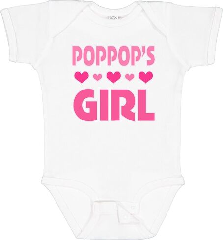 inktastic PopPop Girl Granddaughter Baby Bodysuit in Saudi Arabia