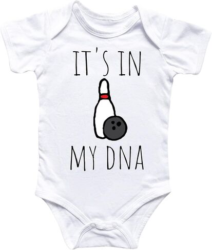 Bowling Doodle - Baby Boy Girl Clothes Infant Bodysuit Funny Cute Newborn in Saudi Arabia