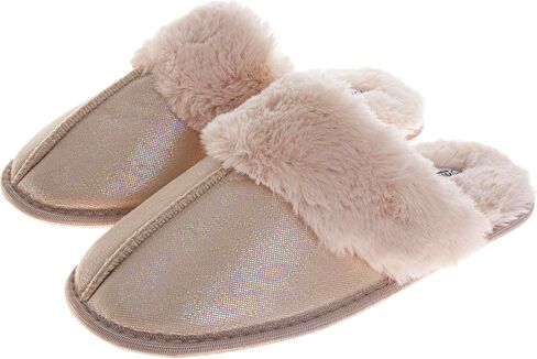 Avalanche Women's Fuzzy Slippers Plush Indoor House Shoes Cute Cozy Slip-On Soft Comfy Bedroom Slides in Saudi Arabia