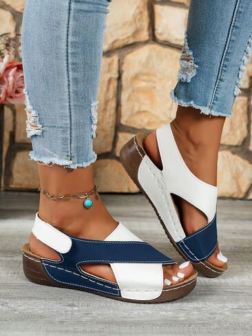 2025 Women's Roman Gladiator Sandals - Platform Beach Casual Open-Toe Sandals with Dress-Friendly Straps, Non-Slip Sole Summer Fashion Footwear in Saudi Arabia