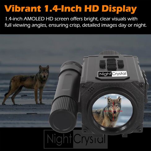 نطاق الرؤية الليلية، منظار أحادي للرؤية النهارية/الليلية 940 نانومتر مع كاميرا وفيديو، نظارات رؤية بعدسة بؤرية 50 مم للصيد الليلي والتخييم ومكافحة الآفات in Kuwait