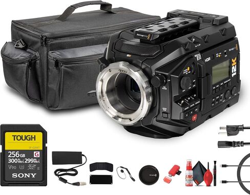 بلاك ماجيك ديزاين URSA Mini Pro 12K (PL) | كاميرا سينما رقمية Super 35 بدقة 12K وحامل PL | لإنتاج الأفلام والتلفزيون والإنتاج التجاري والاستوديو (CINEURSAMUPRO12K) + بطاقة سعة 256 جيجابايت + حقيبة + المزيد in Kuwait