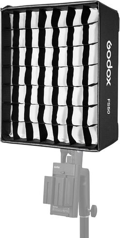 Godox FS50 ناشر ضوء سوفت بوكس ​​مستطيل سريع الإصدار مع شبكة وقماش ناعم لإضاءة استوديو التصوير الفوتوغرافي للمنتج، تيار مباشر متوافق مع مصباح LED المرن Godox FH50Bi/FH50R in Saudi Arabia