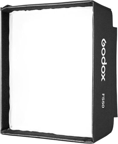 Godox FS50 ناشر ضوء سوفت بوكس ​​مستطيل سريع الإصدار مع شبكة وقماش ناعم لإضاءة استوديو التصوير الفوتوغرافي للمنتج، تيار مباشر متوافق مع مصباح LED المرن Godox FH50Bi/FH50R in Saudi Arabia