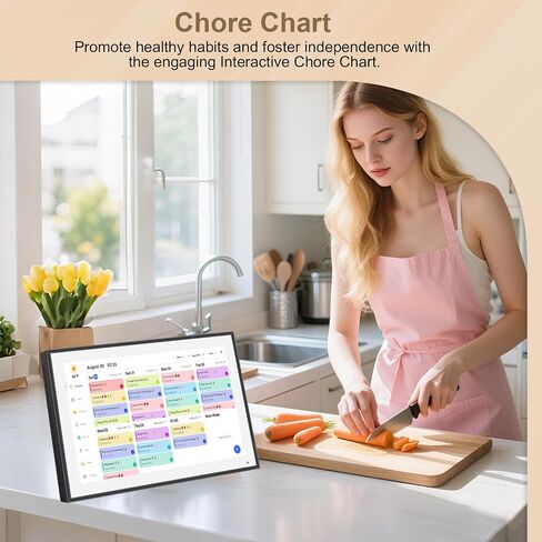15.6 inch Digital Calendar & Chore Chart,Smart Touchscreen Interactive Display for Family Schedules, Wall & Desk Mountable, Digital Photo Frame Functon, Great for Organizing Your 2026Calendar in Saudi Arabia