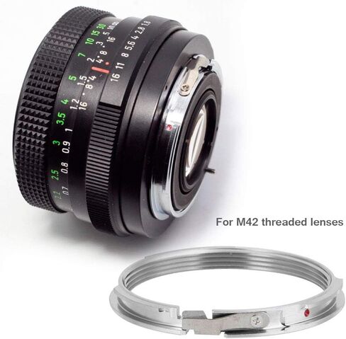 حلقة محول M42 PK للأدوات الفضية لكاميرات PK Mount in Saudi Arabia